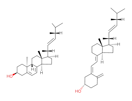 Molecular Structure of 520-91-2 (Vitamin D1)