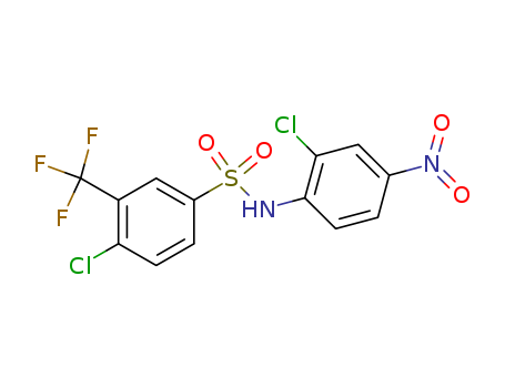 Benzenesulfonamide,4-chloro-N-(2-chloro-4-nitrophenyl)-3-(trifluoromethyl)-
