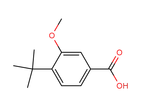 Molecular Structure of 79822-46-1 (4-tert-Butyl-3-methoxybenzoic acid)