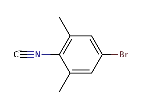 Molecular Structure of 24139-49-9 (Benzene, 5-bromo-2-isocyano-1,3-dimethyl-)