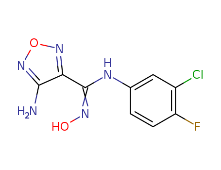 4-Amino-N-(3-chloro-4-fluorophenyl)-N'-hydroxy-1,2,5-oxadiazole-3 -carboximidamide