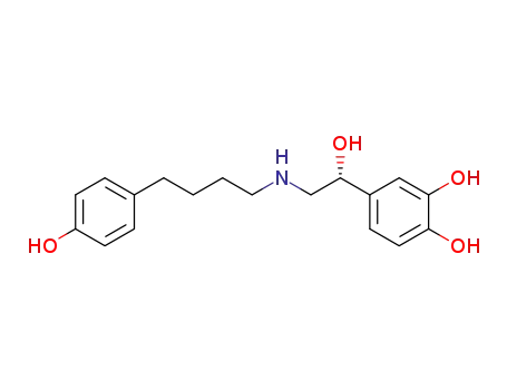 1,2-Benzenediol, 4-(1-hydroxy-2-((4-(4-hydroxyphenyl)butyl)amino)ethyl)-