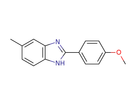 Molecular Structure of 53314-16-2 (2-(4-METHOXYPHENYL)-5-METHYL-1H-BENZO[D]IMIDAZOLE)