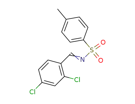 Molecular Structure of 142824-18-8 (Benzenesulfonamide, N-[(2,4-dichlorophenyl)methylene]-4-methyl-)