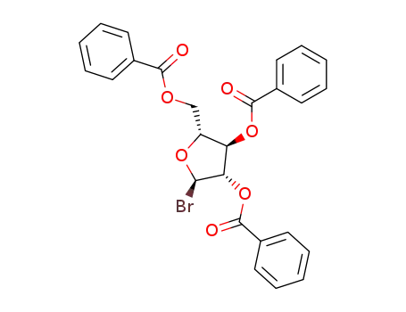 Molecular Structure of 4348-68-9 (2 3 5-TRI-O-BENZOYL-ALPHA-D-ARABINO-FURA)