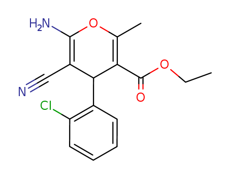 ethyl 6-amino-4-(2-chlorophenyl)-5-cyano-2-methyl-4H-pyran-3-carboxylate
