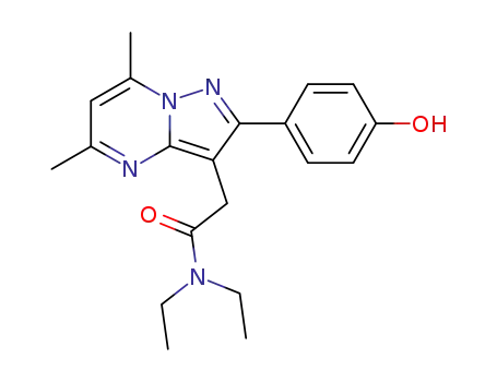 2-[2-(4'-hydroxyphenyl)-5,7-dimethylpyrazolo[1,5-a]pyrimidin-3-yl]-N,N-diethylacetamide