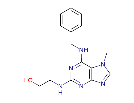 Ethanol, 2-[[7-methyl-6-[(phenylmethyl)amino]-7H-purin-2-yl]amino]-