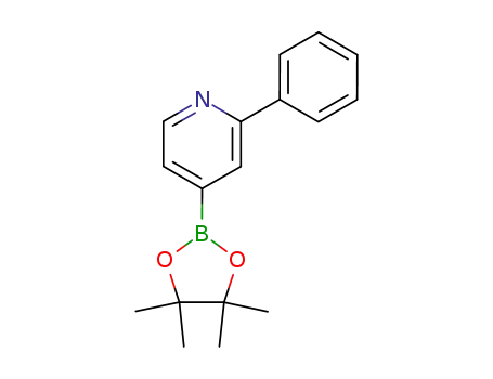 Molecular Structure of 879291-26-6 (2-Phenylpyridine-4-boronic acid pinacol ester)