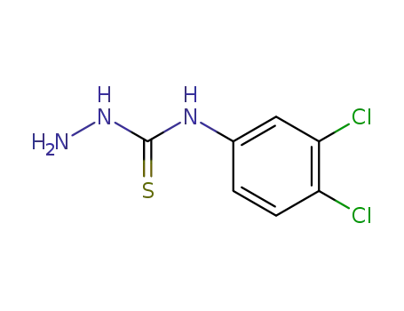 Molecular Structure of 38901-32-5 (N-(3,4-dichlorophenyl)hydrazinecarbothioamide)