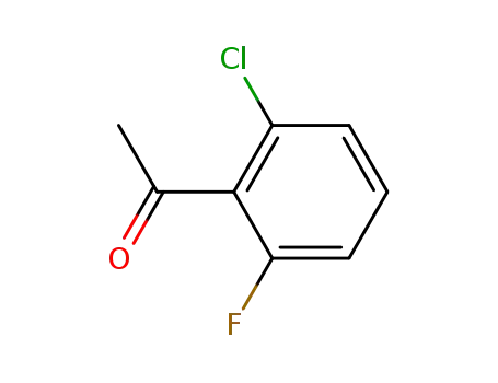 Molecular Structure of 87327-69-3 (2'-CHLORO-6'-FLUOROACETOPHENONE)