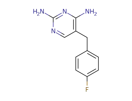 Molecular Structure of 836-06-6 (2,4-Diamino-5-(4-fluorobenzyl)pyrimidine)
