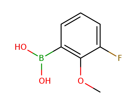 Molecular Structure of 762287-59-2 (Boronic acid, (3-fluoro-2-methoxyphenyl)- (9CI))
