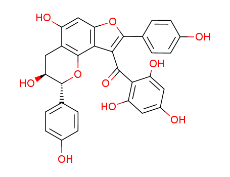 [(2R,3S)-3,5-dihydroxy-2,8-bis(4-hydroxyphenyl)-3,4-dihydro-2H-furo[2,3-h]chromen-9-yl]-(2,4,6-trihydroxyphenyl)methanone