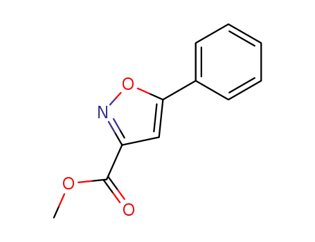 Molecular Structure of 51677-09-9 (5-PHENYL-ISOXAZOLE-3-CARBOXYLIC ACID METHYL ESTER)