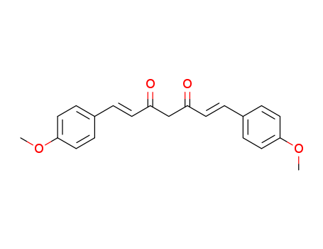 Molecular Structure of 160096-61-7 (1,6-Heptadiene-3,5-dione,1,7-bis(4-methoxyphenyl)-, (1E,6E)-)