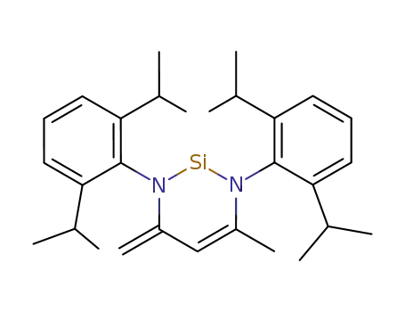 Molecular Structure of 907590-97-0 (1,3-bis-(2,6-diisopropyl-phenyl)-6-methyl-4-methylene-1,2,3,4-tetrahydro-[1,3,2]diazasiline)