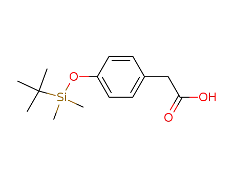 Molecular Structure of 114774-40-2 (2-(4-((tert-butyldimethylsilyl)oxy)phenyl)acetic acid)