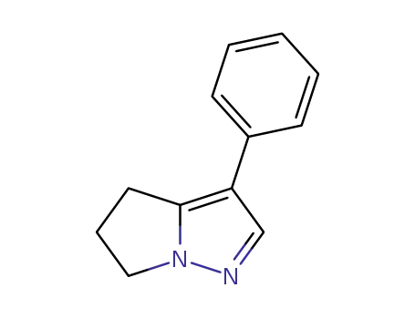 Molecular Structure of 10183-74-1 (3-Phenyl-5,6-dihydro-4H-pyrrolo[1,2-b]pyrazole)