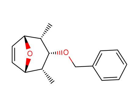 Molecular Structure of 96691-92-8 (8-Oxabicyclo[3.2.1]oct-6-ene, 2,4-dimethyl-3-(phenylmethoxy)-,
(1R,2R,3-endo,4S,5S)-rel-)
