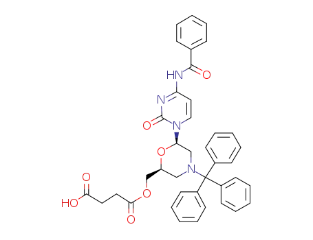 4-{[(2S,6R)-6-(4-benzamido-2-oxopyrimidin-1-yl)-4-tritylmorpholin-2-yl]methoxy}-4-oxobutanoic acid