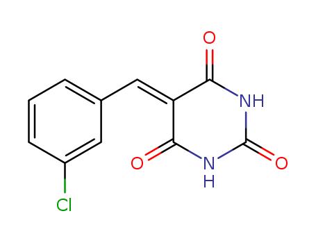 2,4,6(1H,3H,5H)-Pyrimidinetrione,5-[(3-chlorophenyl)methylene]- cas  71732-11-1
