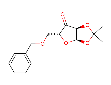Molecular Structure of 34311-63-2 (5-O-benzyl-3-oxo-1,2-O-isopropylidene-α-D-xylofuranose)