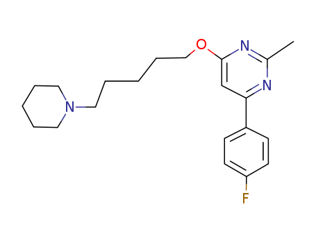 Pyrimidine,4-(4-fluorophenyl)-2-methyl-6-[[5-(1-piperidinyl)pentyl]oxy]-