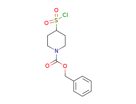 1-Piperidinecarboxylic acid, 4-(chlorosulfonyl)-, phenylmethyl ester