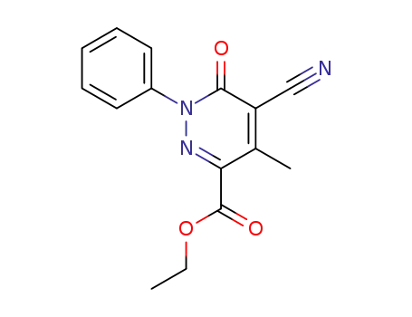 3-Pyridazinecarboxylic acid,
5-cyano-1,6-dihydro-4-methyl-6-oxo-1-phenyl-, ethyl ester
