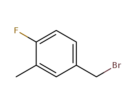 Molecular Structure of 261951-70-6 (4-Fluoro-3-methylbenzyl bromide)