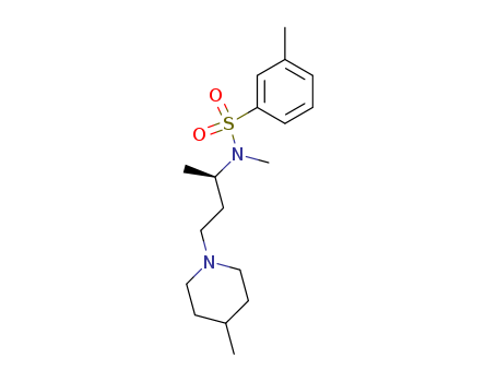 3-METHYL-N-[(1R)-1-METHYL-3-(4-METHYL-1-PIPERIDINYL)PROPYL]-N-METHYLBENZENESULFONAMIDE HYDROCHLORIDE