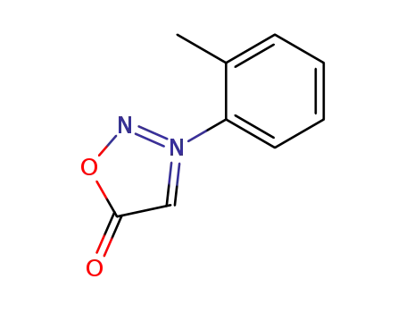 Molecular Structure of 3483-18-9 (3-(2-Methylphenyl)-1,2,3-oxadiazole-3-ium-5-olate)