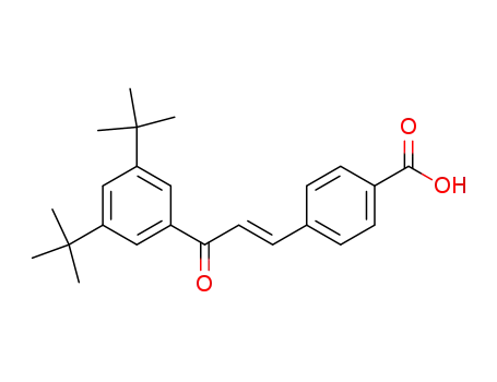 Molecular Structure of 95906-67-5 (3,5-di-tert-butylchalcone 4'-carboxylic acid)