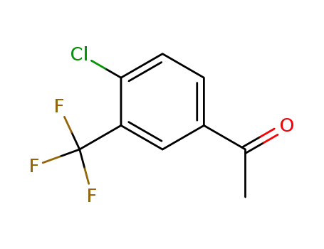 Molecular Structure of 129825-11-2 (4'-CHLORO-3'-(TRIFLUOROMETHYL)ACETOPHENONE)