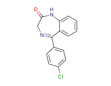 Molecular Structure of 2894-52-2 (2H-1,4-Benzodiazepin-2-one, 5-(4-chlorophenyl)-1,3-dihydro-)