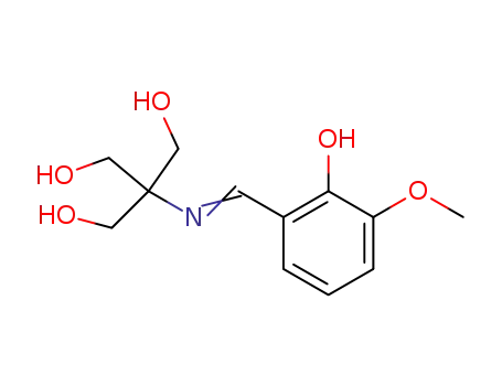 Molecular Structure of 19028-75-2 (1,3-Propanediol,
2-[[(2-hydroxy-3-methoxyphenyl)methylene]amino]-2-(hydroxymethyl)-)