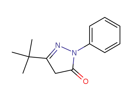 Molecular Structure of 6631-89-6 (3-TERT-BUTYL-1-PHENYL-2-PYRAZOLIN-5-ONE)