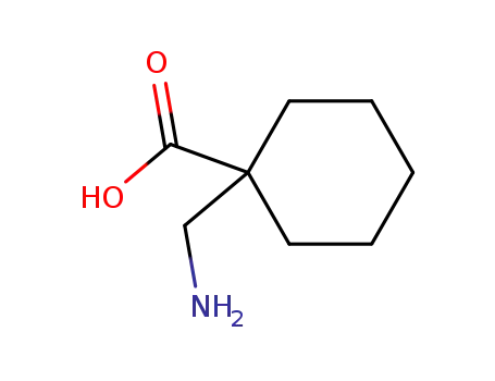 Molecular Structure of 227203-35-2 (Cyclohexanecarboxylic acid, 1-(aminomethyl)- (9CI))