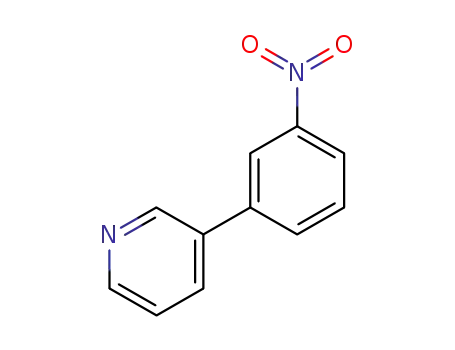 Molecular Structure of 4282-50-2 (3-(3-nitrophenyl)pyridine)
