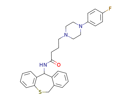 1-Piperazinebutanamide,N-(6,11-dihydrodibenzo[b,e]thiepin-11-yl)-4-(4-fluorophenyl)-