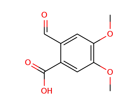 Molecular Structure of 490-63-1 (2-FORMYL-4,5-DIMETHOXY-BENZOIC ACID)