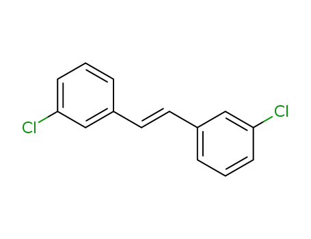 Molecular Structure of 23958-24-9 (Benzene, 1,1'-(1E)-1,2-ethenediylbis[3-chloro-)