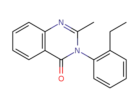 Molecular Structure of 7432-25-9 (Etaqualone)