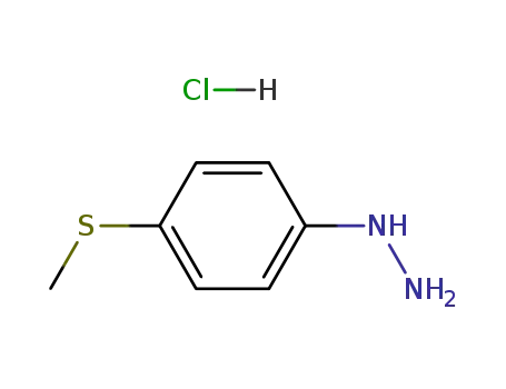 Molecular Structure of 35588-53-5 ([4-(METHYLTHIO)PHENYL]HYDRAZINE HYDROCHLORIDE)