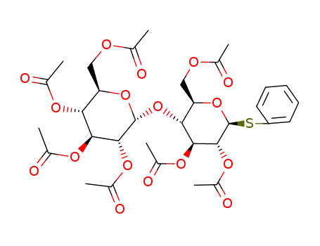 phenyl 2,3,6-tri-O-acetyl-4-O-(2,3,4,6-tetra-O-acetylhexopyranosyl)-1-thiohexopyranoside