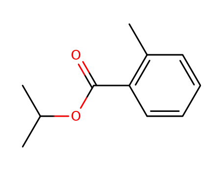 Molecular Structure of 942-13-2 (Benzoic acid, 2-methyl-, 1-methylethyl ester)