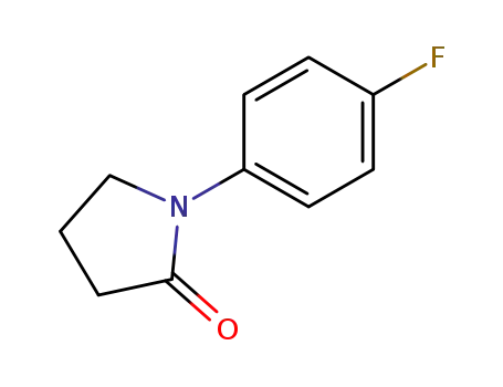 Molecular Structure of 54660-08-1 (1-(4-Fluorophenyl)-2-pyrrolidinone)