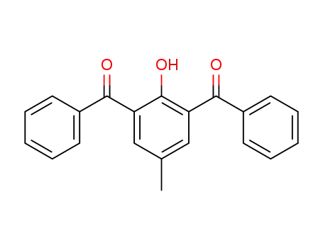 Molecular Structure of 77347-19-4 ((2-hydroxy-5-methylbenzene-1,3-diyl)bis(phenylmethanone))