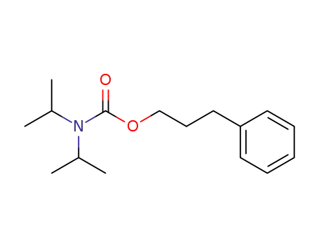 Molecular Structure of 218601-55-9 (Carbamic acid, bis(1-methylethyl)-, 3-phenylpropyl ester)